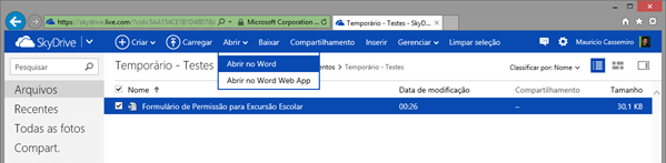 Abrindo DOCX Abrindo DOCX