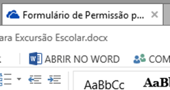 Abrir como Word Ribbon Abrir como Word Ribbon