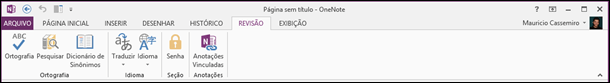 Guia Revisão OneNote Guia Revisão OneNote