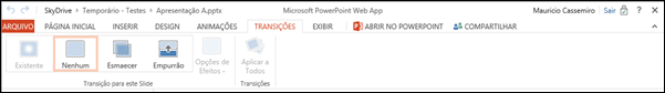 Guia Transicoes PowerPoint Web App Guia Transicoes PowerPoint Web App